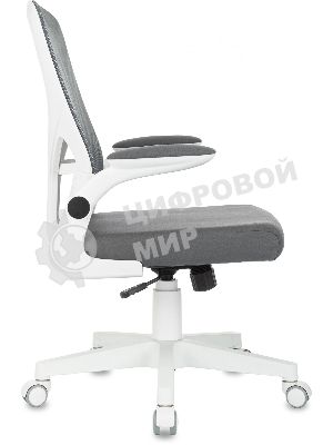 Кресло Бюрократ ASTER N-W TW-04 Neo Grey темно-серый, сетка/ткань, 120 кг, механизм качания