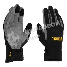Перчатки универсальные Denzel 68088 искусственный мех, работа с сенсорным экраном, размер 10