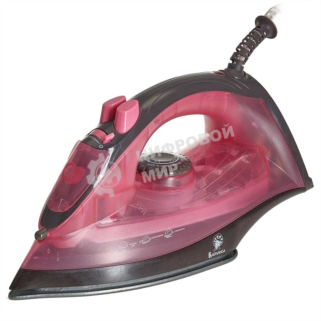 Утюг ВАСИЛИСА ВА-2001 розовый с корич., 2200 Вт