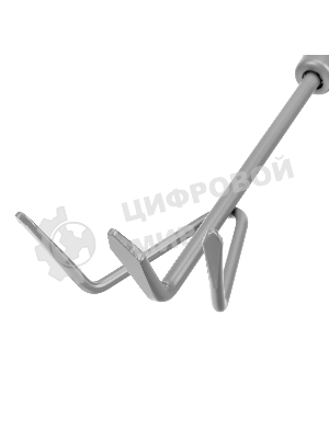 Рыхлитель трехзубый Palisad LUXE 100х345 мм, стальной, рукоятка из ясеня