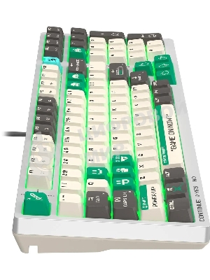 Клавиатура проводная A4Tech Bloody S98 Pixels Green USB белый/бежевый