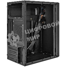Компьютерный корпус Minitower ExeGate BAA-308UC-UNS400 (mATX, БП UNS400 с вент. 12см, 1хUSB/1хUSB 3.0/1хTypeC, HD Audio, черный)