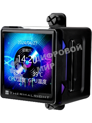 Система жидкостного охлаждения Thermalright Elite Vision 360 ARGB Soc-AM5/AM4/1200/1700/1851 черный 4-pin 27.7dB Al LCD Ret (E-VISION-360-BL-ARGB)