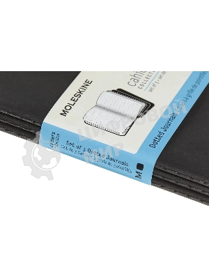 Блокнот Moleskine CAHIER JOURNAL QP314 Pocket 90x140 мм обложка картон 64стр. пунктир черный (3 шт)