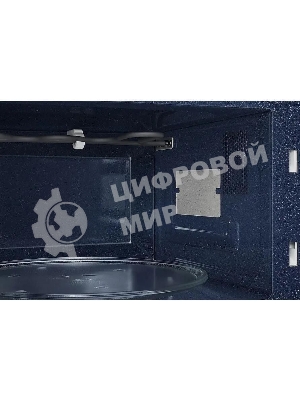 Микроволновая печь Samsung MG23T5018AN/BW голубой, 23 л, 800 Вт, переключатели - сенсор