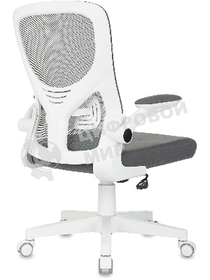 Кресло Бюрократ ASTER N-W TW-04 Neo Grey темно-серый, сетка/ткань, 120 кг, механизм качания