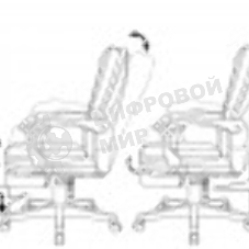 Кресло Бюрократ CH-824MSG-BF коричневый, экокожа