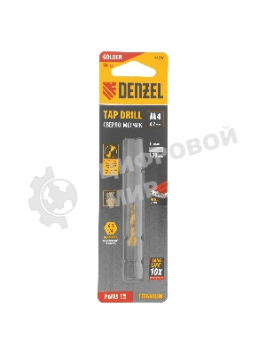 Сверло-метчик Denzel М4 х 0,7 мм, Р6М5