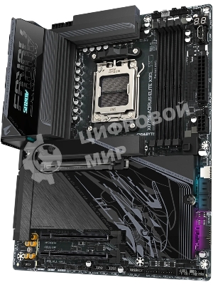 Материнская плата Gigabyte X870E AORUS ELITE X3D, AM5, AMD X870E, 4xDDR5, 4xSATA, 4xM.2, 1xPCIe 5.0 x16, 1xPCIe 4.0 x16, 1xPCIe 3.0 x16, 1xHDMI, 1x5Gb LAN, Wi-Fi 7, Bluetooth 5.4, 2xUSB-C 40Gbps (USB4), 1xUSB-C 10Gbps, 5xUSB-A 10Gbps, 3xUSB-A 5Gbps, 3x3.5 мм + S/PDIF оптический, 7.1, ATX