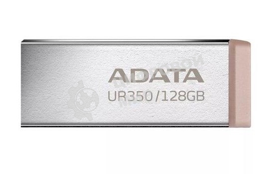 Флешка USB ADATA UR350 (UR350-32G-RSR/BG), 32G, USB 3.2, R/W 100/15, серебристый/коричневый