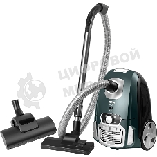 Пылесос Aresa AR-2403 зеленый/черный, 380/1800 Вт, уборка сухая, пылесборник мешок 3,5 л