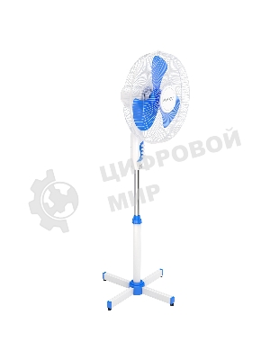 Вентилятор напольный Maxvi FS1645 white-blue