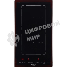 Индукционная варочная поверхность Hyundai HHI 3855 BG, 2 конфорки, стеклокерамика, 3600 Вт