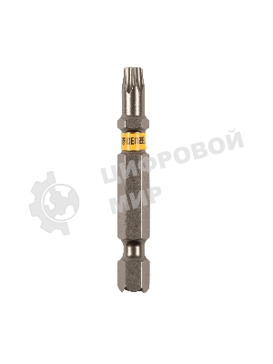 Набор бит Denzel TORX 25х50, сталь S2, шестигранный профиль, 10 шт.