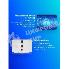 Бесшовный Mesh роутер Cudy M1300(1-Pack) AC1200 10/100/1000BASE-TX белый