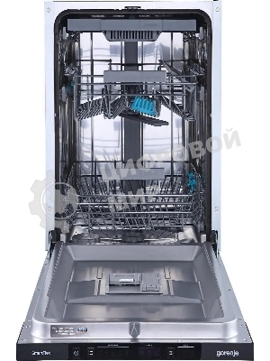 Встраиваемая посудомоечная машина Gorenje GV561D10, узкая, ширина 44.8см, полновстраиваемая, загрузка 11 комплектов