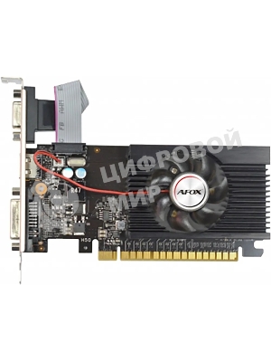 Видеокарта AFOX GT730 2Gb DDR3 PCI-E2.0 2ГБ DDR3, 128 бит, DVI-I, HDMI, VGA (D-Sub), GPU 700 МГц
