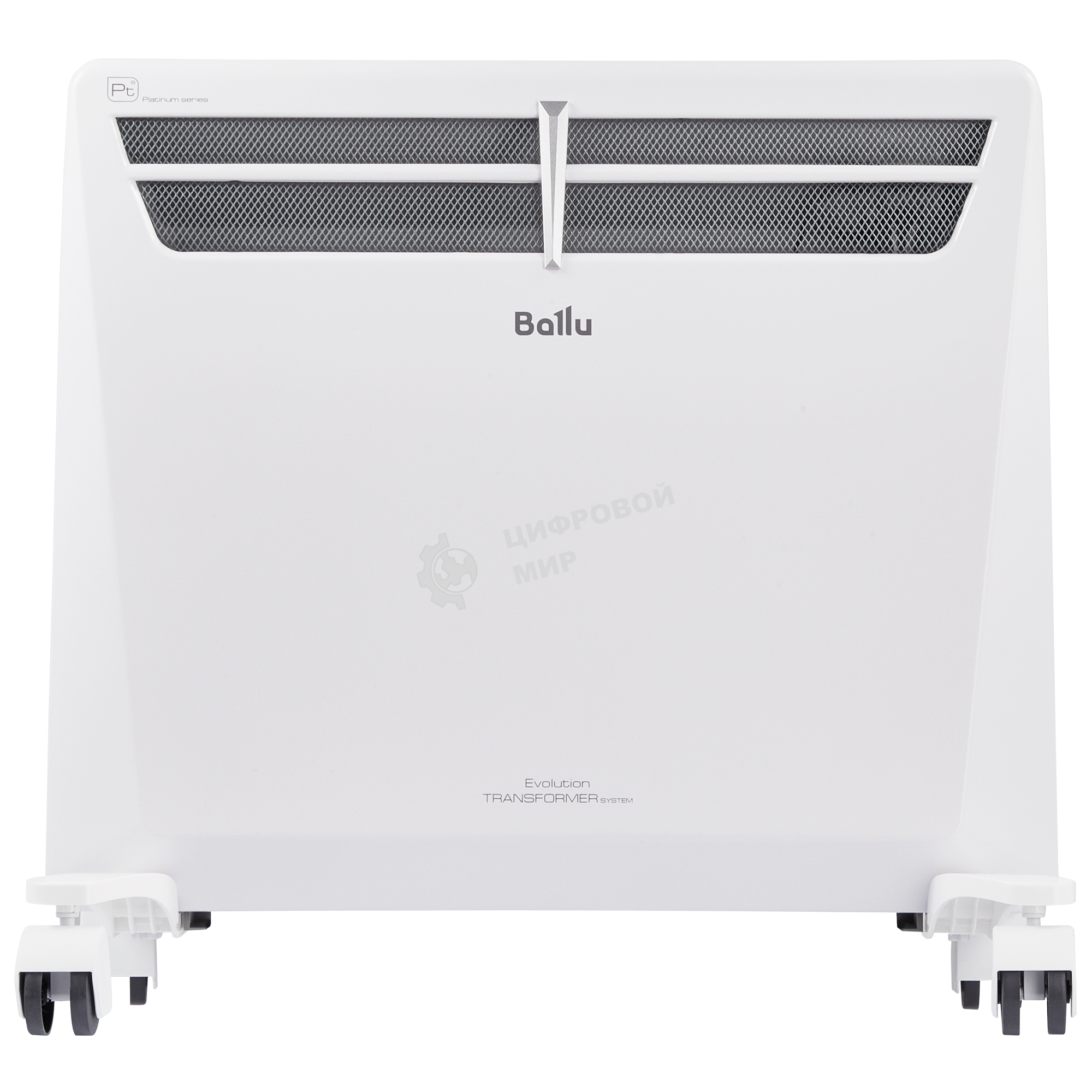 Комплект Ballu Transformer с блоком управления и шасси BEC/EVU-1000-4E белый, 1000 Вт, 15 м2, дисплей, термостат, WiFi