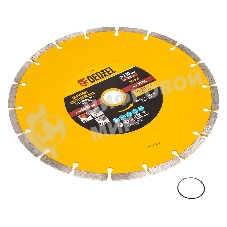 Диск алмазный отрезной Denzel ф230 х 22,2 мм, сегментный, сухое резание