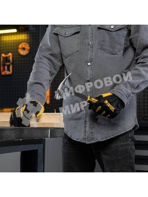 Молоток-гвоздодер Denzel 350 г, цельнометаллический, двухкомпонентная рукоятка