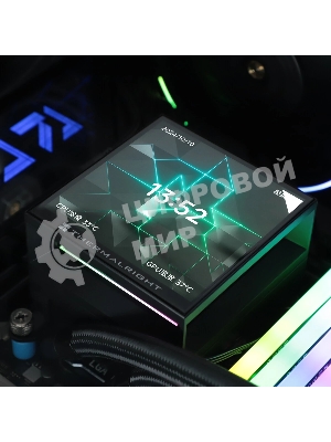 Система жидкостного охлаждения Thermalright Hyper Vision 360 ARGB Soc-AM5/AM4/1151/1200/2066/2011/1700 черный 4-pin 29.6dB Al LCD Ret (H-VISION-360-BL-ARGB)