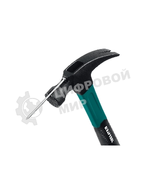 Молоток-гвоздодёр столярный KRAFTOOL Fiberglass 560 г c фиберглассовой рукояткой