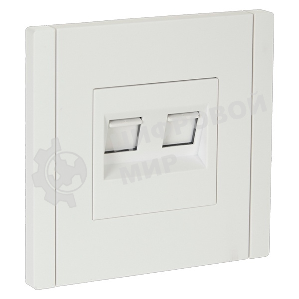 Розетка компьютерная 2-ая RJ45 кат.5E IEK FORTE&PIANO FP233 белый