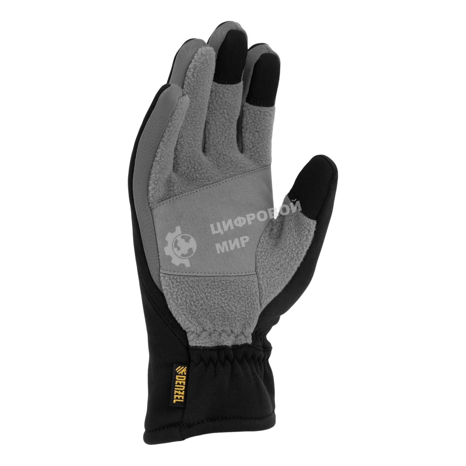 Перчатки универсальные Denzel 68088 искусственный мех, работа с сенсорным экраном, размер 10