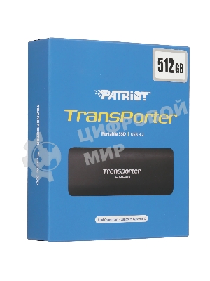 Внешний SSD Patriot PTP512GPEC 512Gb USB-C, R/W 1000MB/1000MB/s, черный