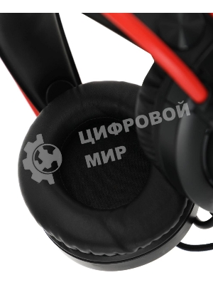 Гарнитура проводная с микрофоном A4 Bloody G200 черный/красный 2м мониторные оголовье (G200 AUX3.5-4PIN +USB)