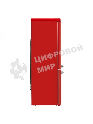 Холодильник Schaub Lorenz SLU S339R3 красный двухкамерный 230/94л морозилка снизу, No Frost