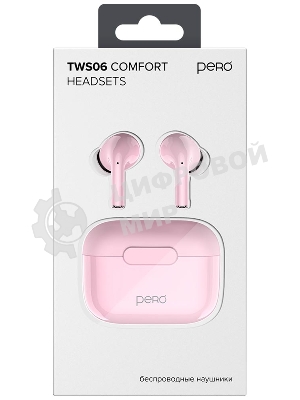 Беспроводные наушники PERO TWS06 COMFORT Pink