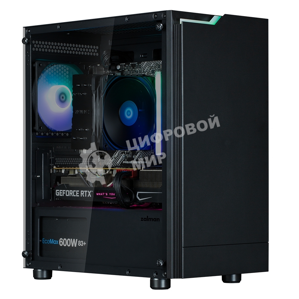Компьютерный корпус ZALMAN T4 PLUS, MATX, черный, WINDOW, 1 x Combo (3.5'' or 2.5''), 1x3.5'', 2x2.5