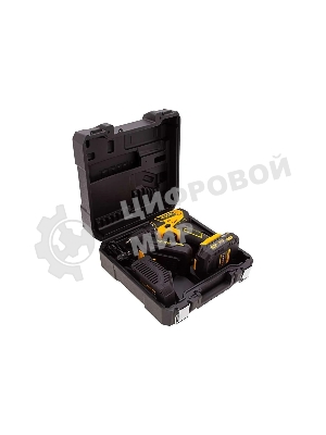 Дрель-шуруповерт Denzel CDL-18-02BM, 18 В, 2 Ач, 30 Нм, щеточный