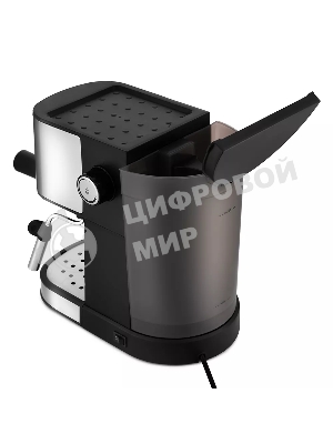 Кофеварка рожковая Kitfort KT-753 черный/нержавеющая сталь, молотый, 1 л, 850 Вт, 15 бар