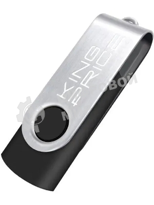Флешка USB KingPrice KPFD2 (KPFD2A032ABK), 32Gb, USB 2.0, R/W 20/10, черный/сере