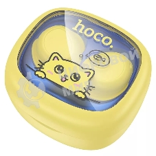 Наушники TWS Hoco EW111 Friendly желтый, внутриканальные, Bluetooth, до 4 ч