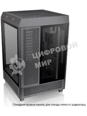 Компьютерный корпус Thermaltake The Tower 500 черный без БП ATX 1x120мм 3x140мм 4xUSB 3.0 2xUSB3.1 audio bott PSU