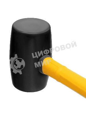 Киянка резиновая Denzel 680 г, черная, фибергласовая рукоятка c TPR покрытием