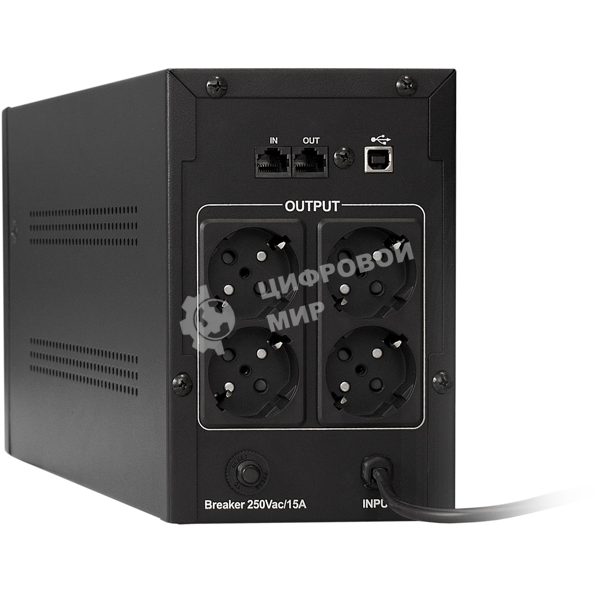 Источник бесперебойного питания ExeGate EP212518RUS Power Back UNB-1000 1000VA, черный, 4 евророзетки