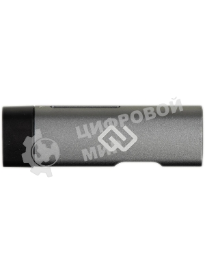 Кард-ридер Digma CR-СU2522-G/серый/SD/TF/micro-SD/micro-SDXC/miсro-SDHC/USB 2.0/USB Type-C/алюминий