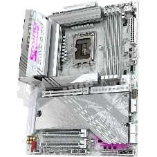 Материнская плата Gigabyte Z890 AORUS ELITE X ICE, LGA1851, Intel Z890, 4xDDR5, 4xSATA, 5xM.2, 1xPCIe 5.0 x16, 1xPCIe 4.0 x4, 1xPCIe 4.0 x1, 1xThunderbolt 4 USB-C, 2xUSB 3.2 Gen2, 4xUSB 3.2 Gen1, 4xUSB 2.0, 2x3.5 мм, 7.1, ATX