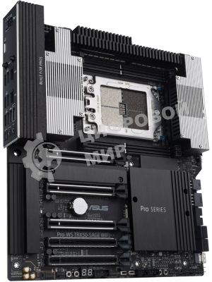 Материнская плата ASUS Pro WS TRX50-SAGE WIFI, sTR5, AMD TRX50, 4xDDR5, 4xSATA, 3xM.2, 1xSlimSAS, 1xPCI-E 5.0 x8, 1xPCI-E 4.0 x16, 1xPCI-E 4.0 x4, 2x 10Gb LAN, 2xUSB-A 2.0, 6xUSB-A 3.2 Gen 2, 1xUSB-C 3.2 Gen 2x2, 2x3.5 мм, 5.1, E-ATX