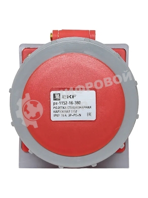 Розетка стационарная наружная EKF 1152 ps-1152-16-380 PROxima 3Р+РЕ+N 16А 380В IP67