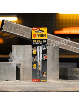 Сверло-метчик Denzel М4 х 0,7 мм, Р6М5