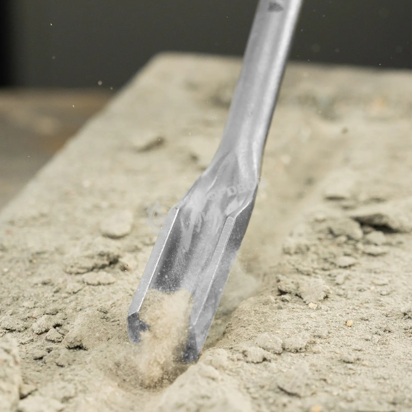 Зубило Denzel канальное, 14 х 22 х 250 мм, 40Cr, SDS PLUS