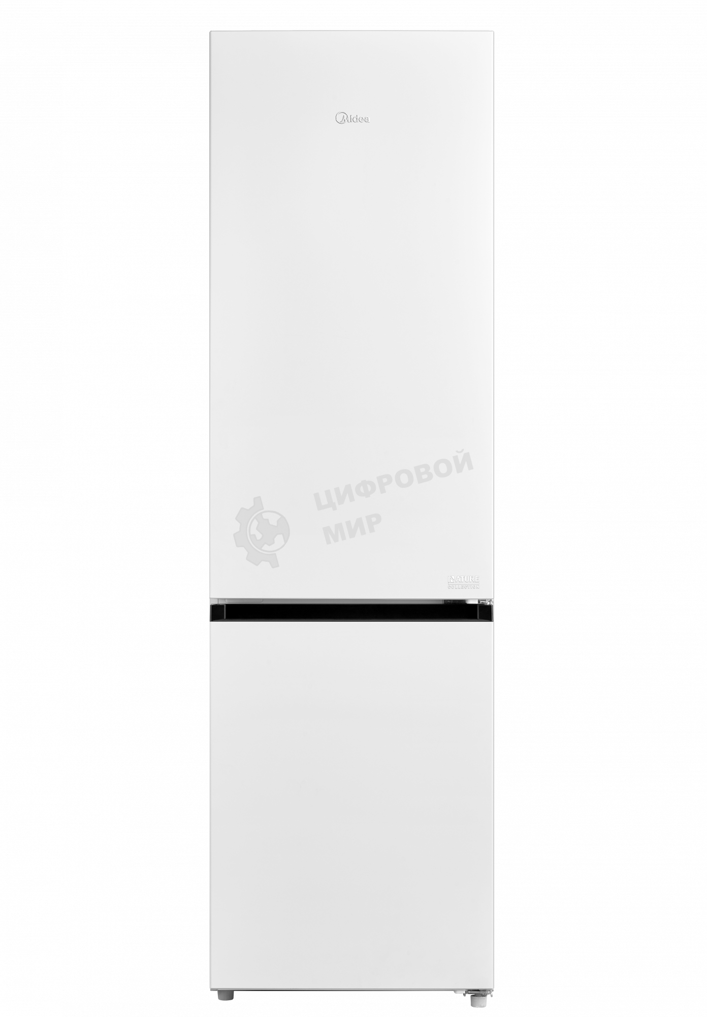 Холодильник Midea MDRB519MGE01ID белый двухкамерный 263/123л морозилка снизу, No Frost