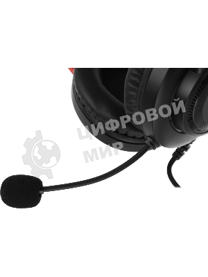 Гарнитура проводная с микрофоном A4 Bloody G200 черный/красный 2м мониторные оголовье (G200 AUX3.5-4PIN +USB)