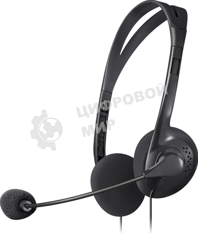 Гарнитура проводная стерео Defender HN-102 накладные компактные 2 х 3.5 мм jack стерео кабель 1,8 м черный