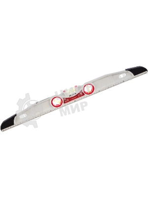 Уровень алюминиевый Matrix литой, фрезерованный, 3 глазка, две ударные площадки, 600 мм